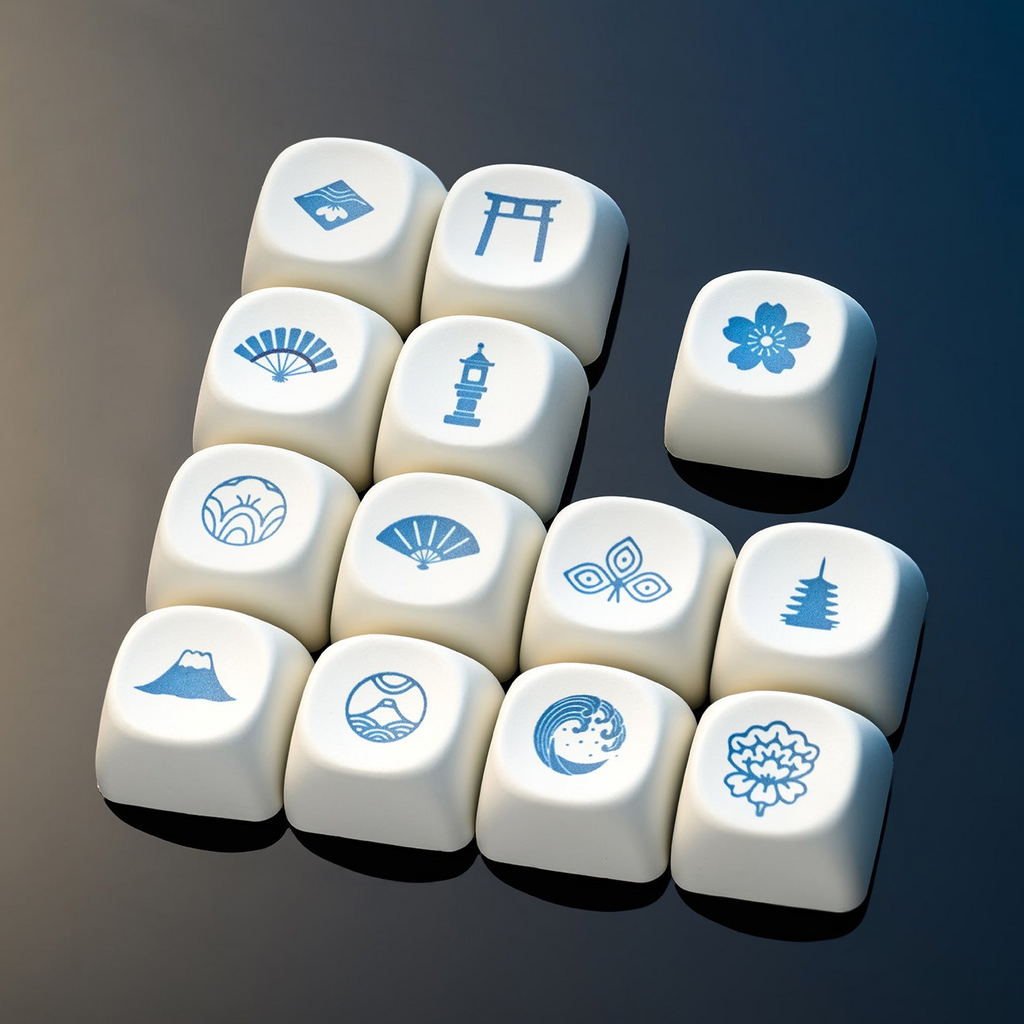 XVX U-kiyoe Fugaku (冨嶽) Series Ceramic Glaze Textured MOA Profile Keycap Set