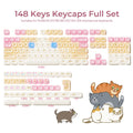 XVX House Cat Themed MAO Profile 149-Key Keycap Set